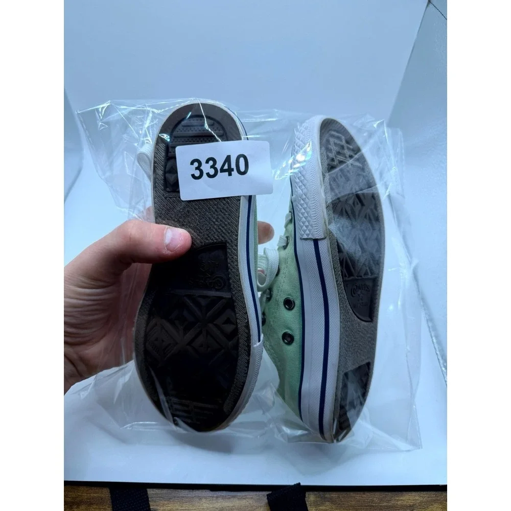 Converse Chuck Taylor All Star 660105F‎ Unisex Kids 1 Sneaker Green Canvas Shoes